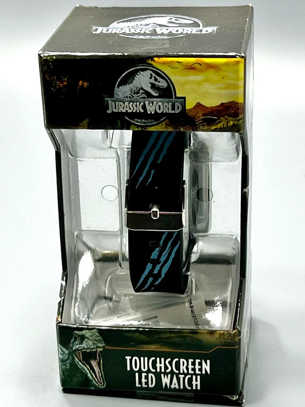 Kids Jurassic Park Touch LED Digital Watch - Black